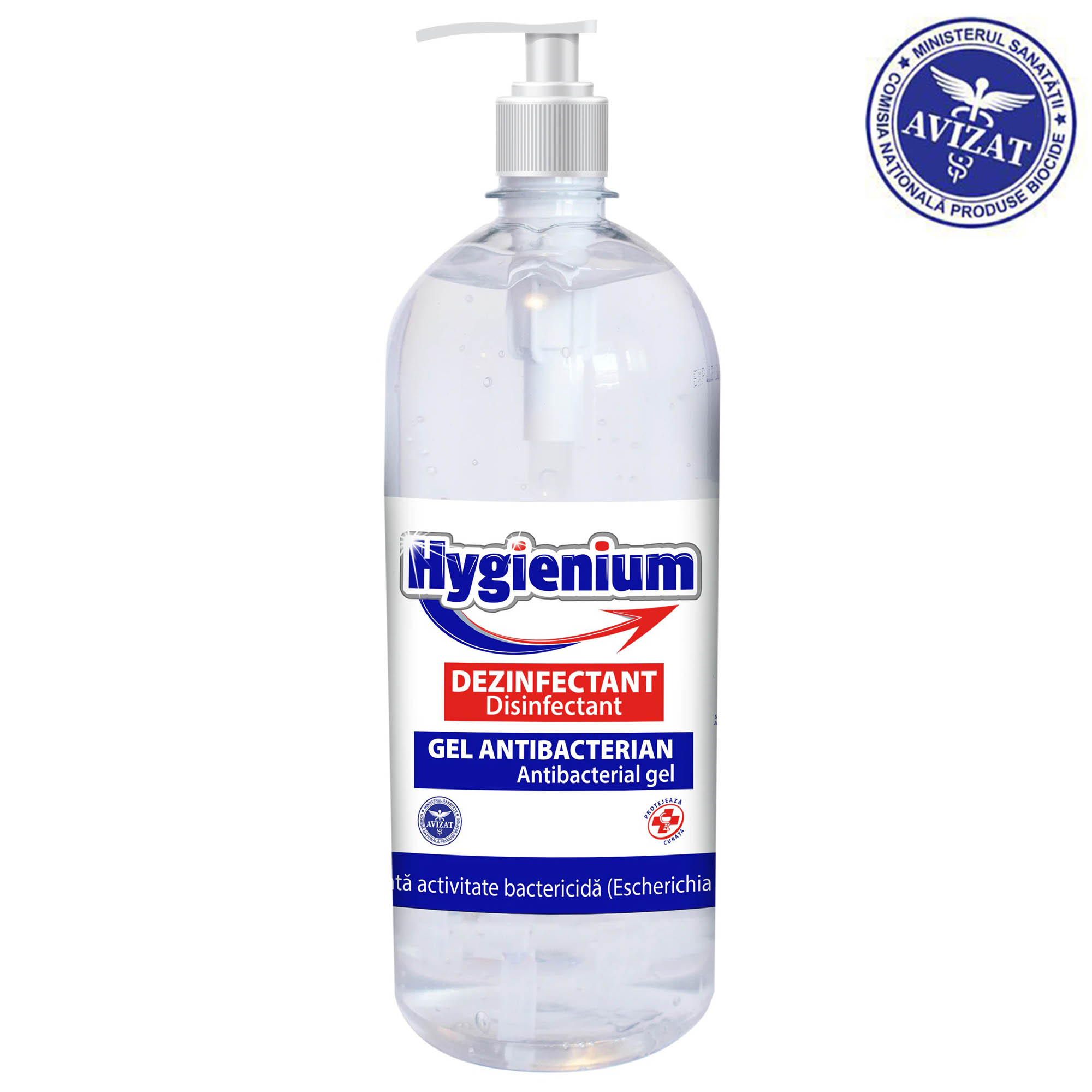 Gel virucid  antibacterian si dezinfectant HYGIENIUM  1L